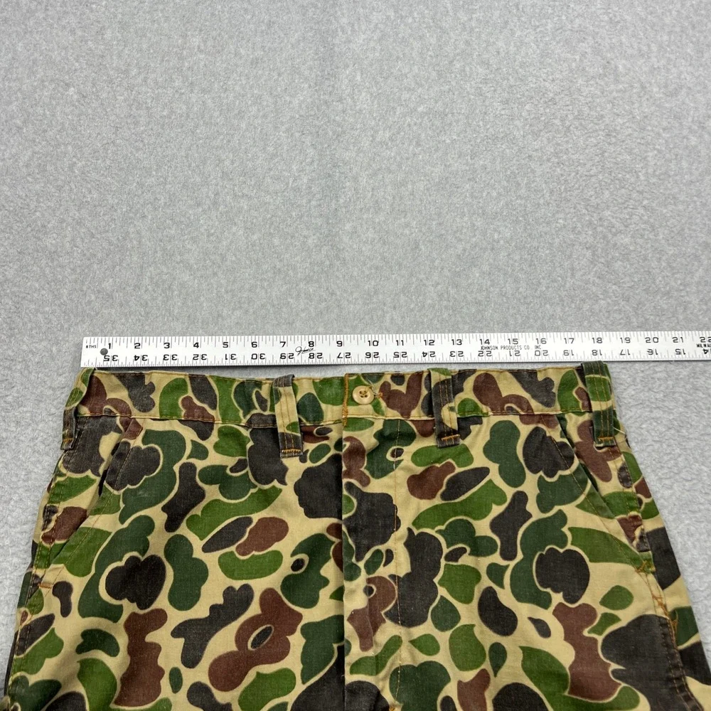 VTG Saf-T-Bak Frog Skin Pants Mens 36x30* Camo Duck Hunt Talon 42 USA Made Retro